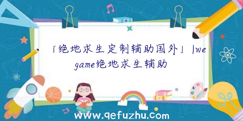 「绝地求生定制辅助国外」|wegame绝地求生辅助